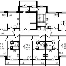 План 15 этажа
