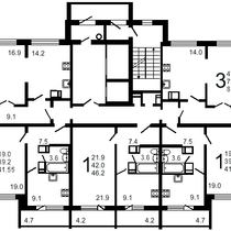 План 6 этажа