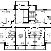 План 13 этажа